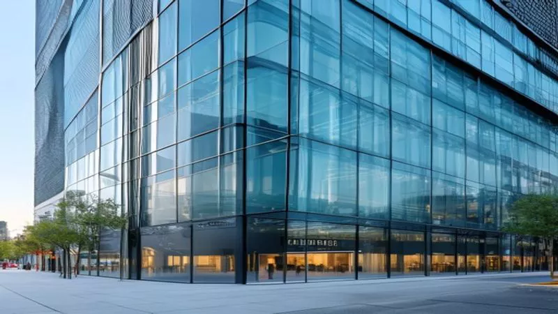 Hình ảnh thiết kế nội thất Mặt dựng kính curtain wall: Xu hướng công trình thương mại 2026